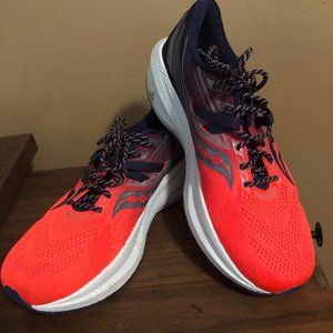 Men's Soucony Athletic Shoes Size 11  Orange , EUC